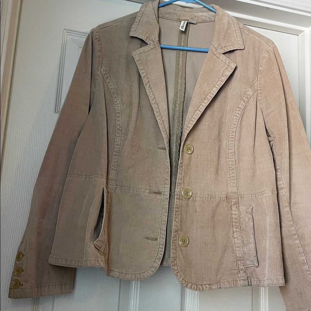 Clear out sale! St. John’s Bay, Petite, Beige Corduroy Blazer